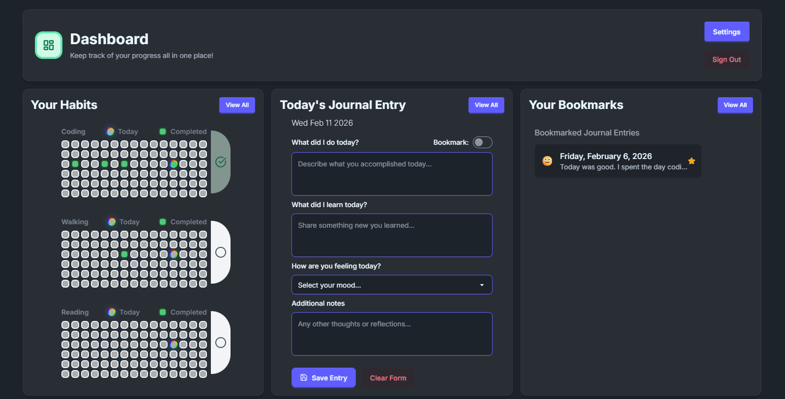 Dashboard preview